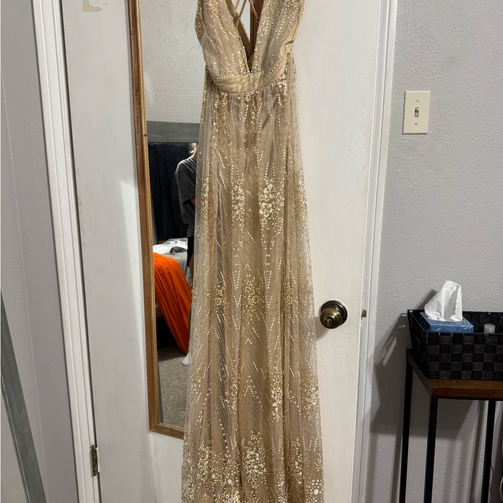 Windsor Gold Maxi Dress